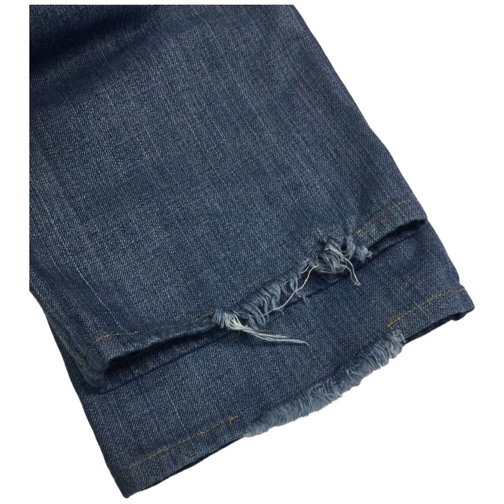 True Religion Mens Ricky Straight Leg Distressed Flap Button Pocket Blue 30 - Picture 16 of 16
